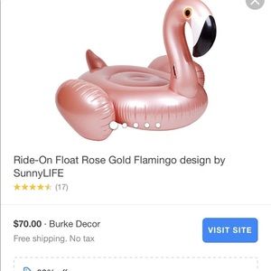 Rose Gold Flamingo Float